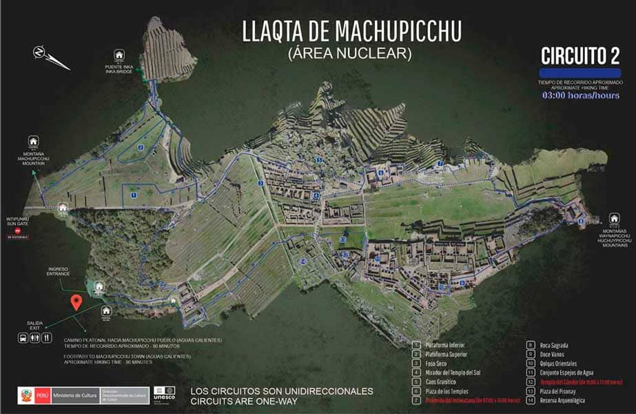 Circuito 2 de Machu Picchu